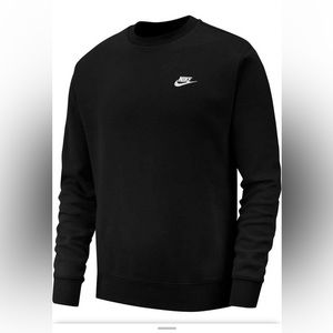 Unisex adult black Nike crew neck sweater size M